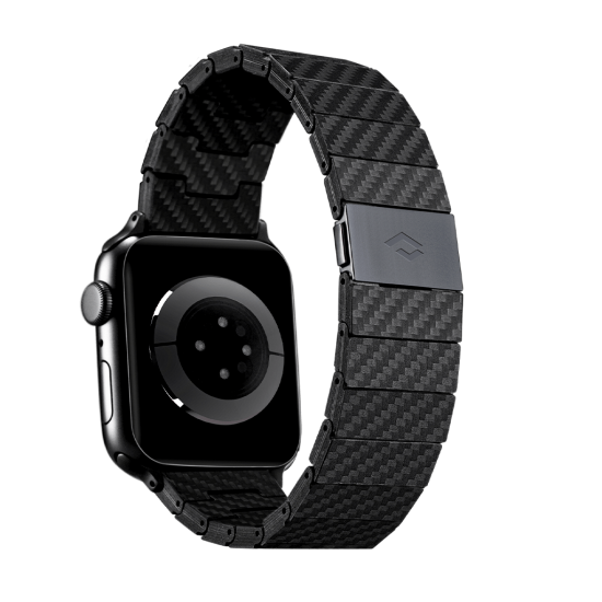 Accessoire Pitaka Bracelet - Fibre de Carbon - AppleWatch - Modern Gris