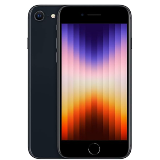 Cellulaire Apple Usagé (B) Iphone SE 3E GEN 64 Go Déverrouillé Noir