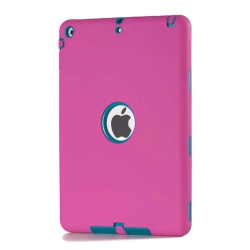 Étui Plan B Hybride iPad Air 2 Antichoc Rose & turquoise